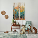 BIRCH KALEIDOSCOPE Selbstklebendes Poster - Hochformat