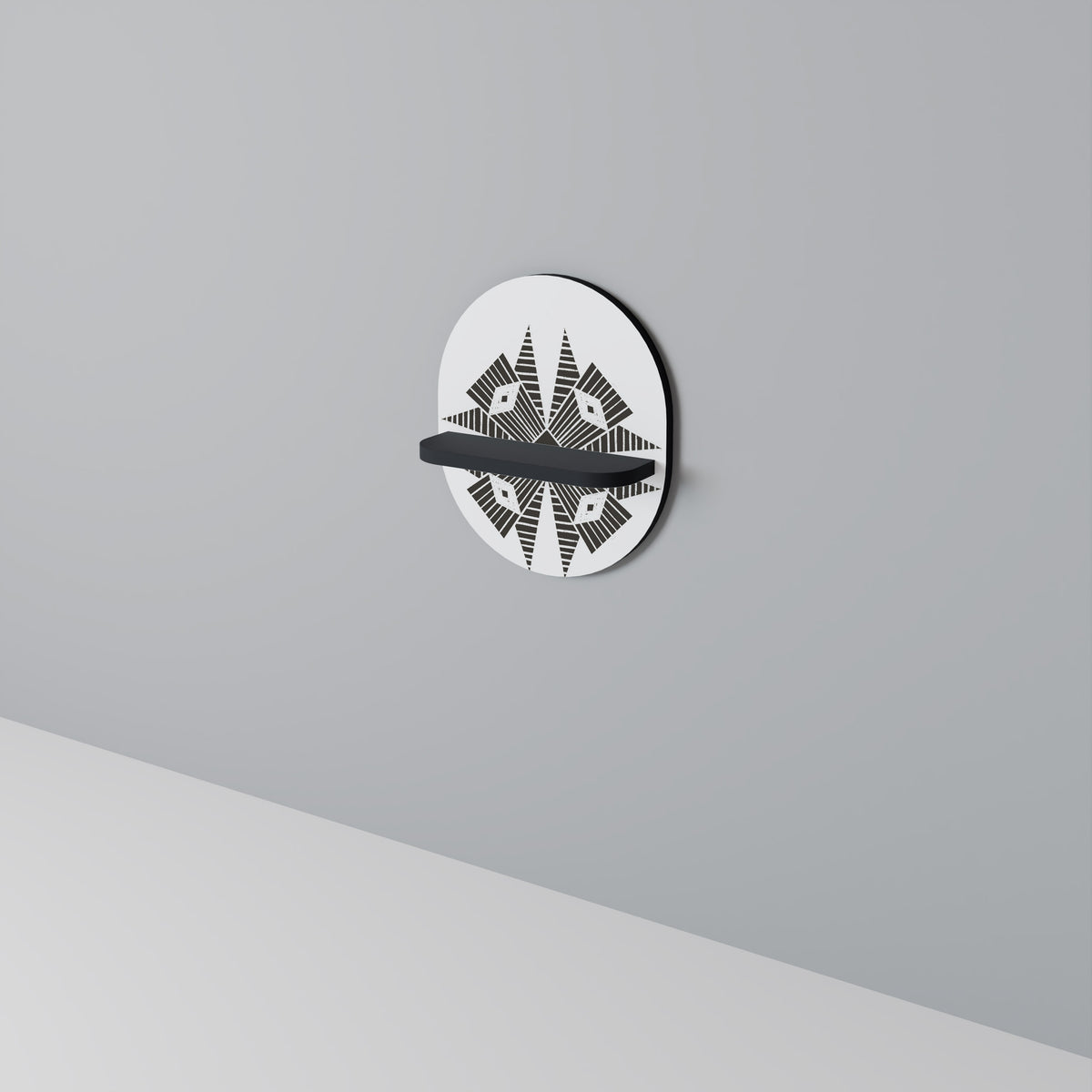 MONOCHROME NEXUS Dekoratives Wandregal