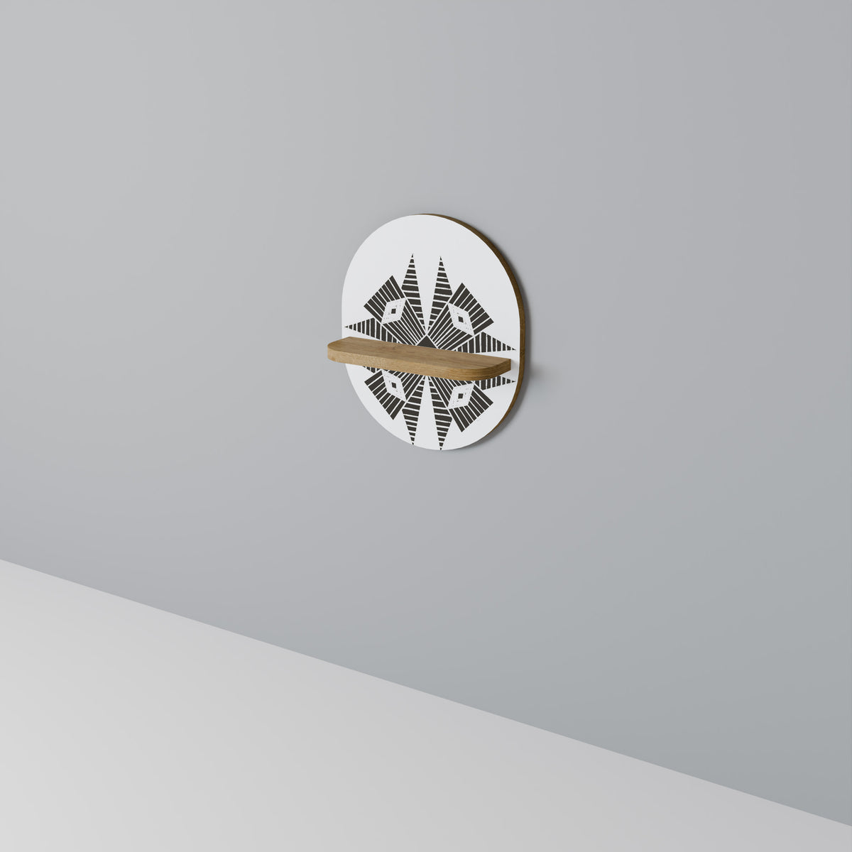 MONOCHROME NEXUS Dekoratives Wandregal