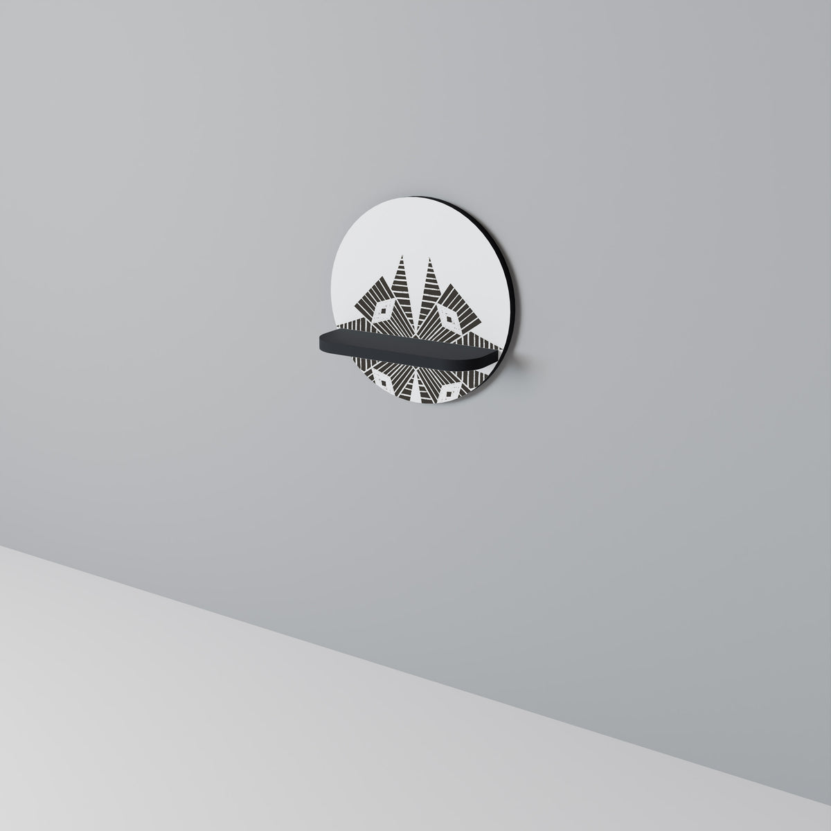 MONOCHROME NEXUS Dekoratives Wandregal