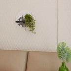 MONOCHROME NEXUS Rundes Kunstregal in Schwarz