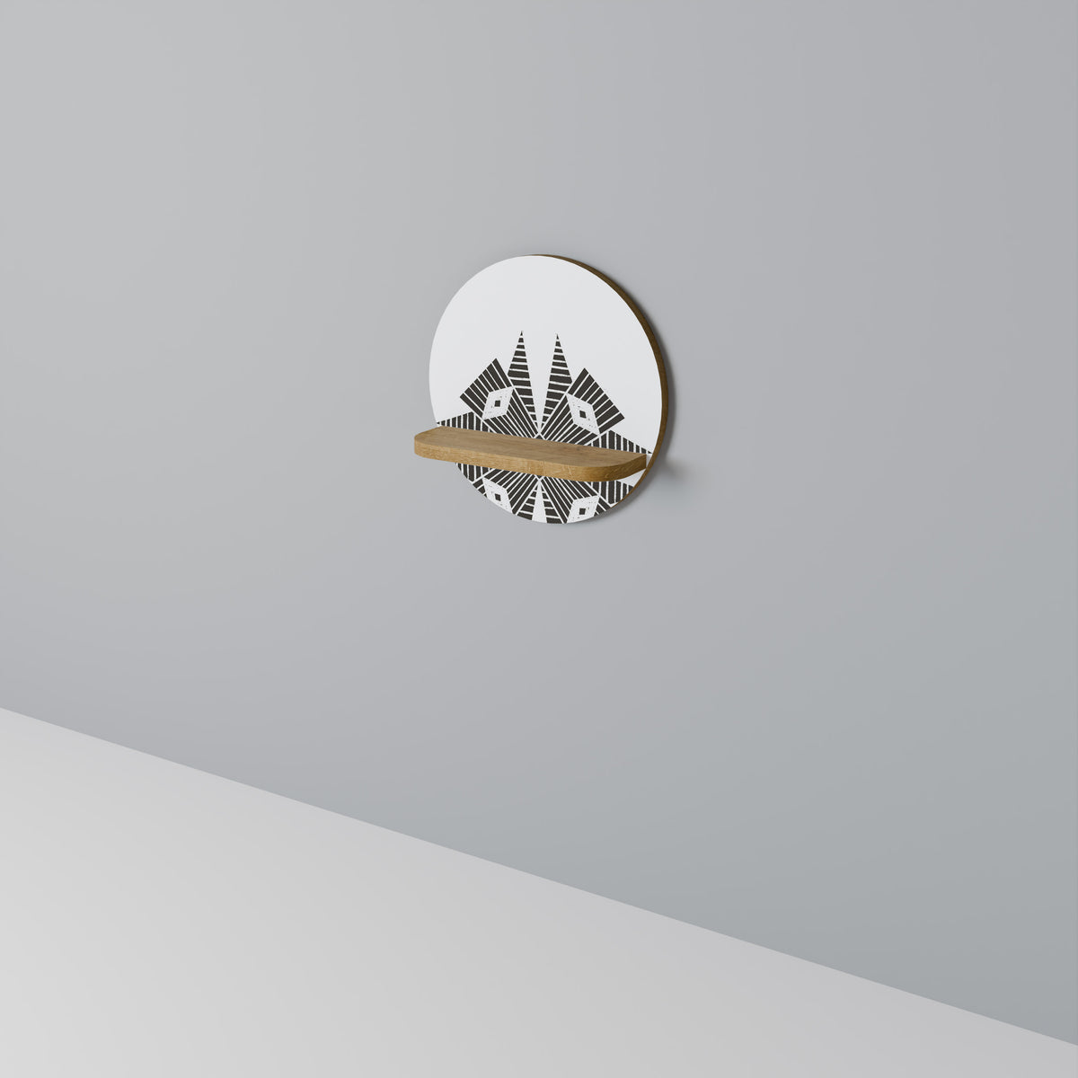 MONOCHROME NEXUS Dekoratives Wandregal