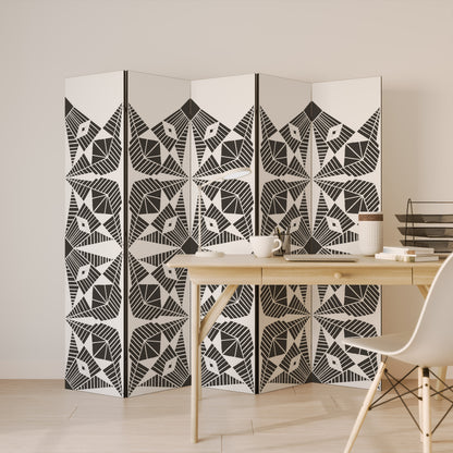 MONOCHROME NEXUS 5-Panel Room Divider