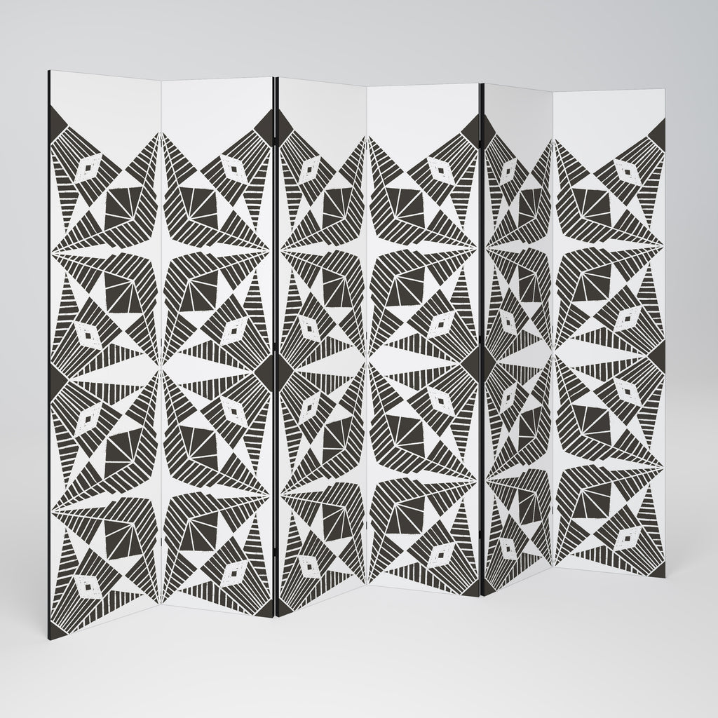 MONOCHROME NEXUS 6-Panel Room Divider