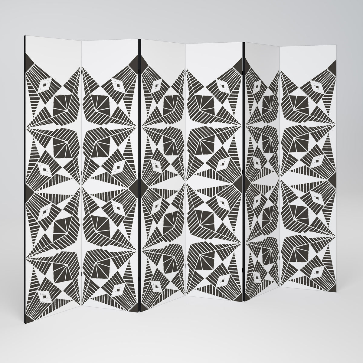 MONOCHROME NEXUS 6-Panel Room Divider