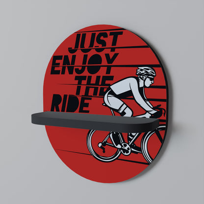 ENJOY THE RIDE Dekoratives Wandregal