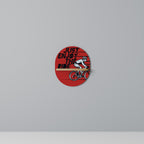 ENJOY THE RIDE Ovales Kunstregal in Eiche-Optik