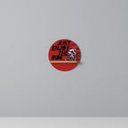 ENJOY THE RIDE Rundes Kunstregal in Eiche-Optik