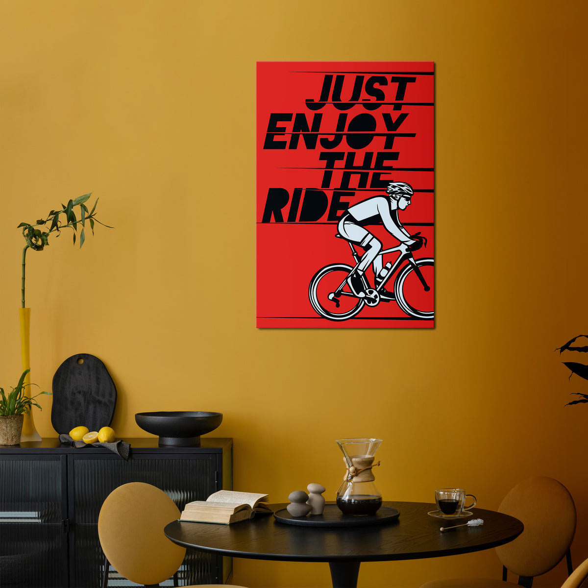 ENJOY THE RIDE Vertical Canvas Print