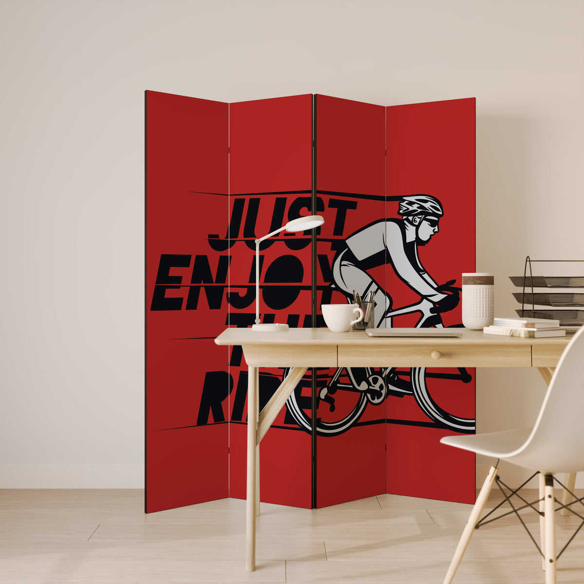 ENJOY THE RIDE 4-teiliger Paravent