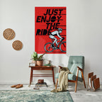 ENJOY THE RIDE Selbstklebendes Poster - Hochformat