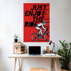 ENJOY THE RIDE Selbstklebendes Poster - Hochformat