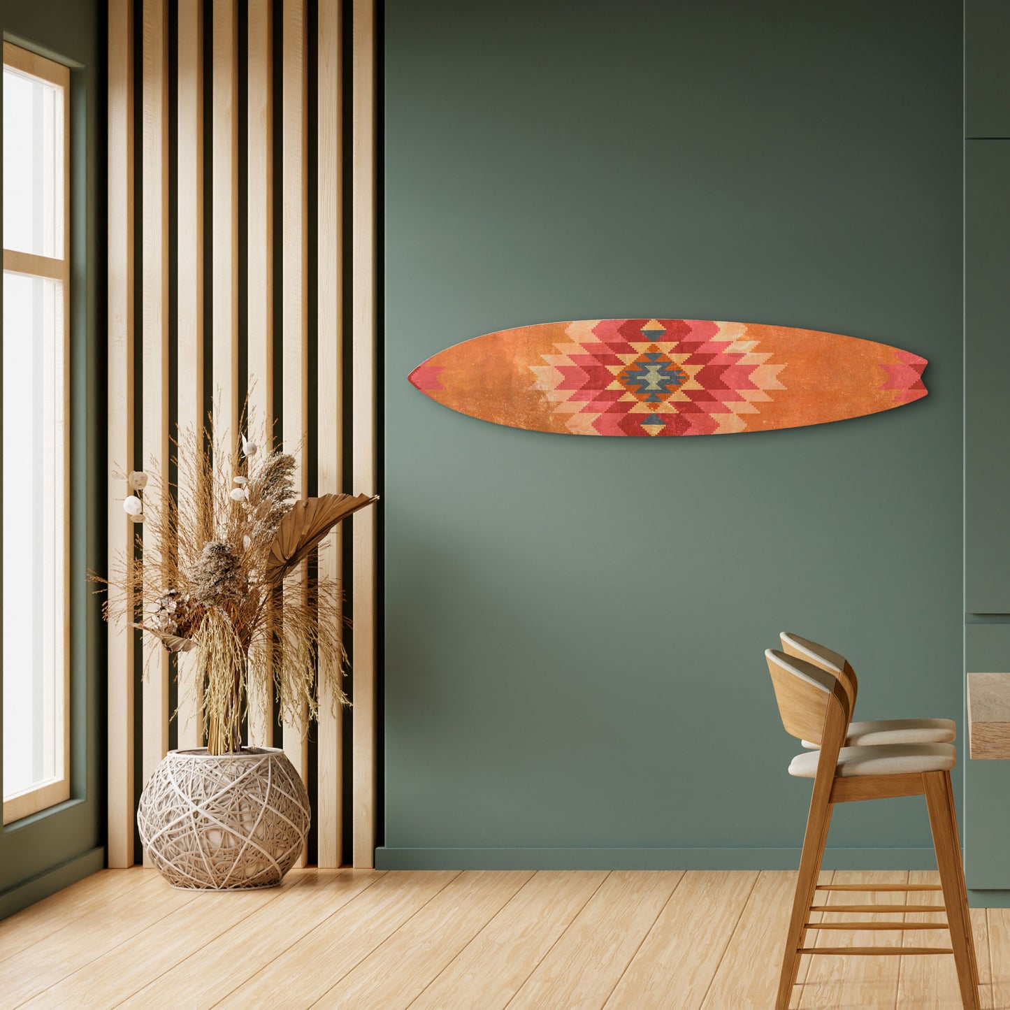 INDIAN FOLK Deko-Surfboard