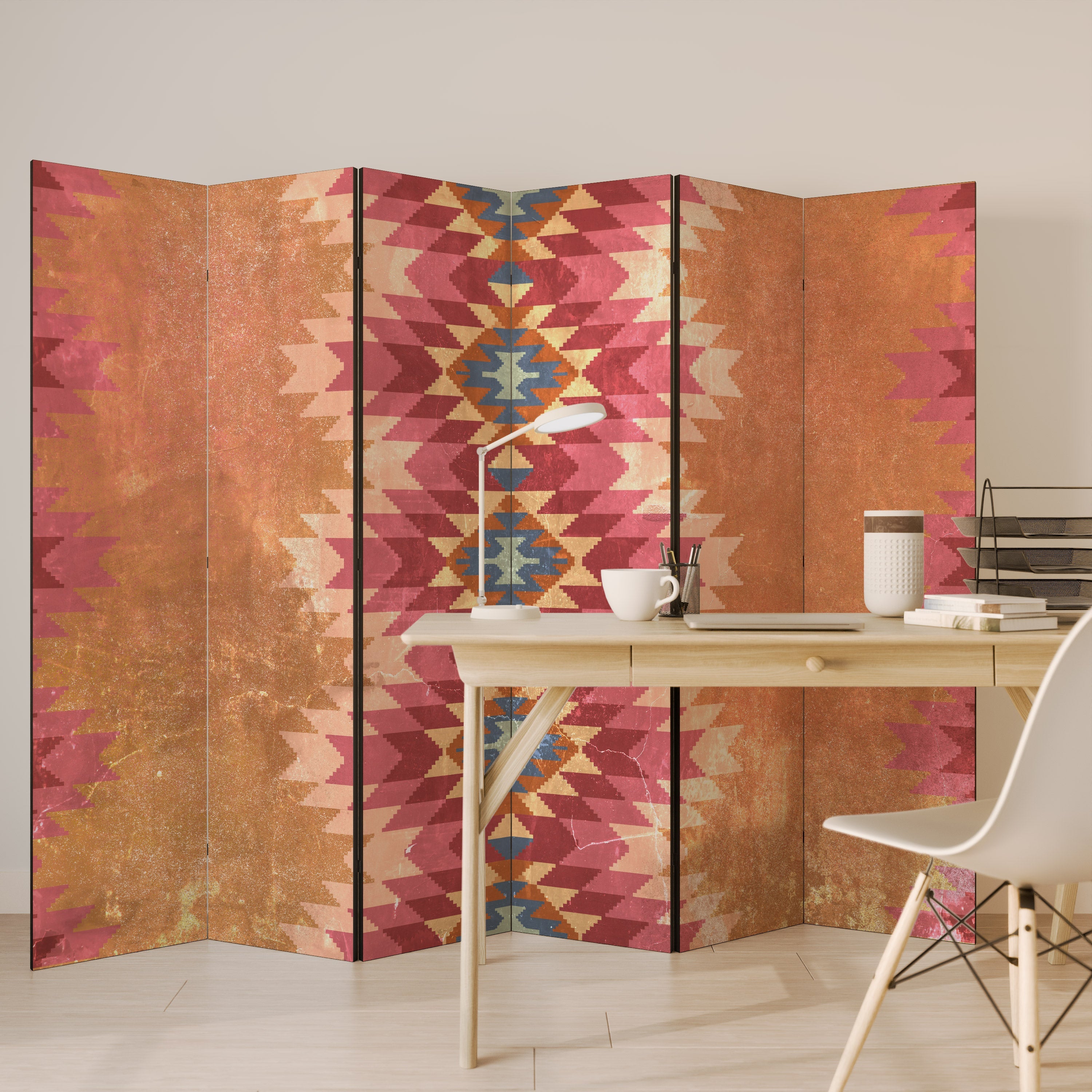 INDIAN FOLK Decorative 6-Panel Room Divider