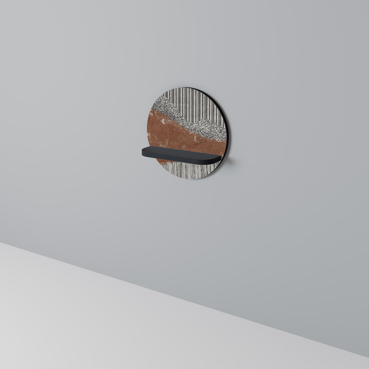 STRIPED TERRAIN Dekoratives Wandregal