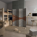 STRIPED TERRAIN Dekorativer Paravent - 4-teilig