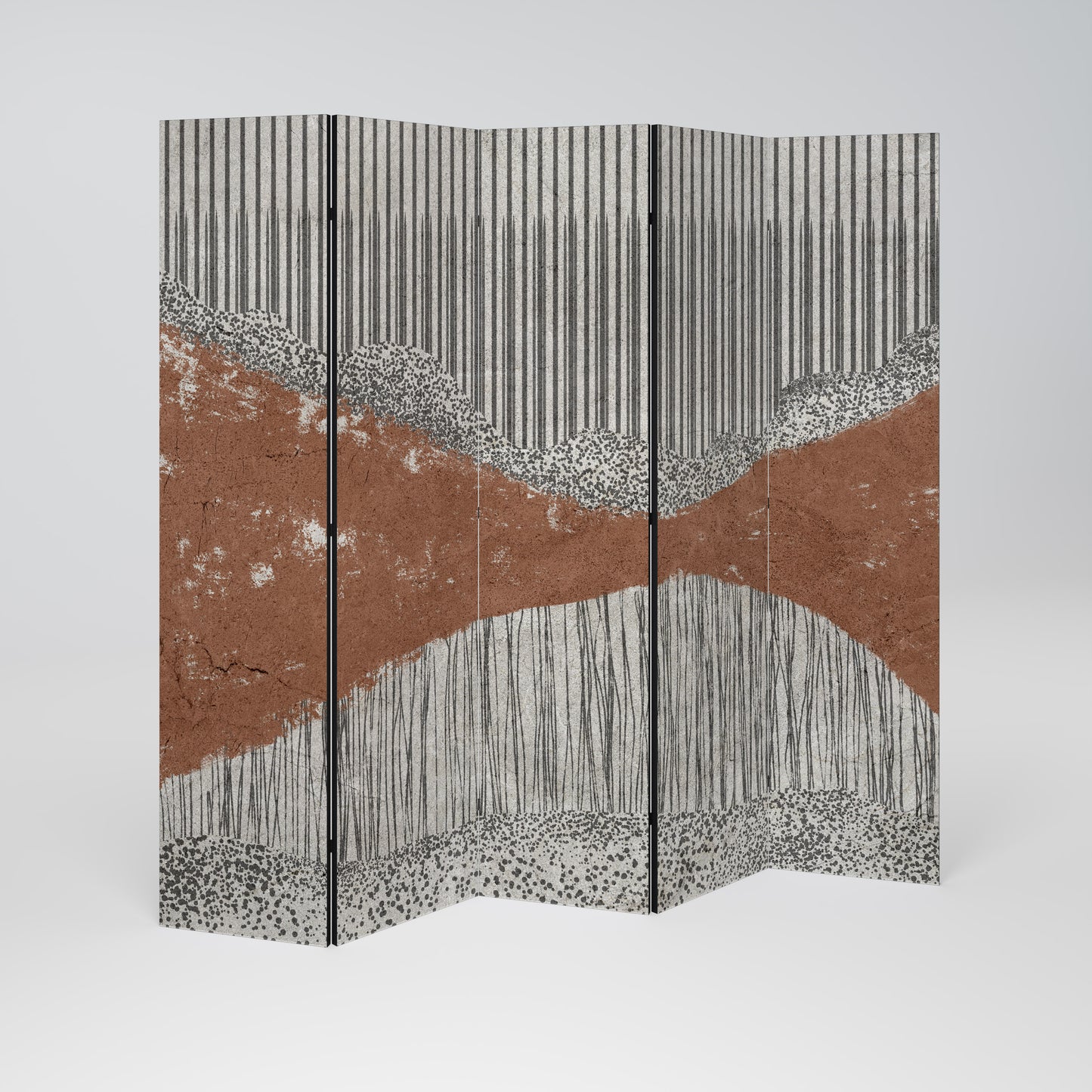 STRIPED TERRAIN 5-teiliger Paravent