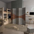 STRIPED TERRAIN Dekorativer Paravent - 5-teilig