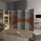 STRIPED TERRAIN Dekorativer Paravent - 6-teilig