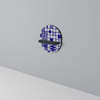 THE RIGHT PLACES Oval Art Shelf In Black Finish