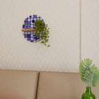 THE RIGHT PLACES Ovales Kunstregal in Eiche-Optik