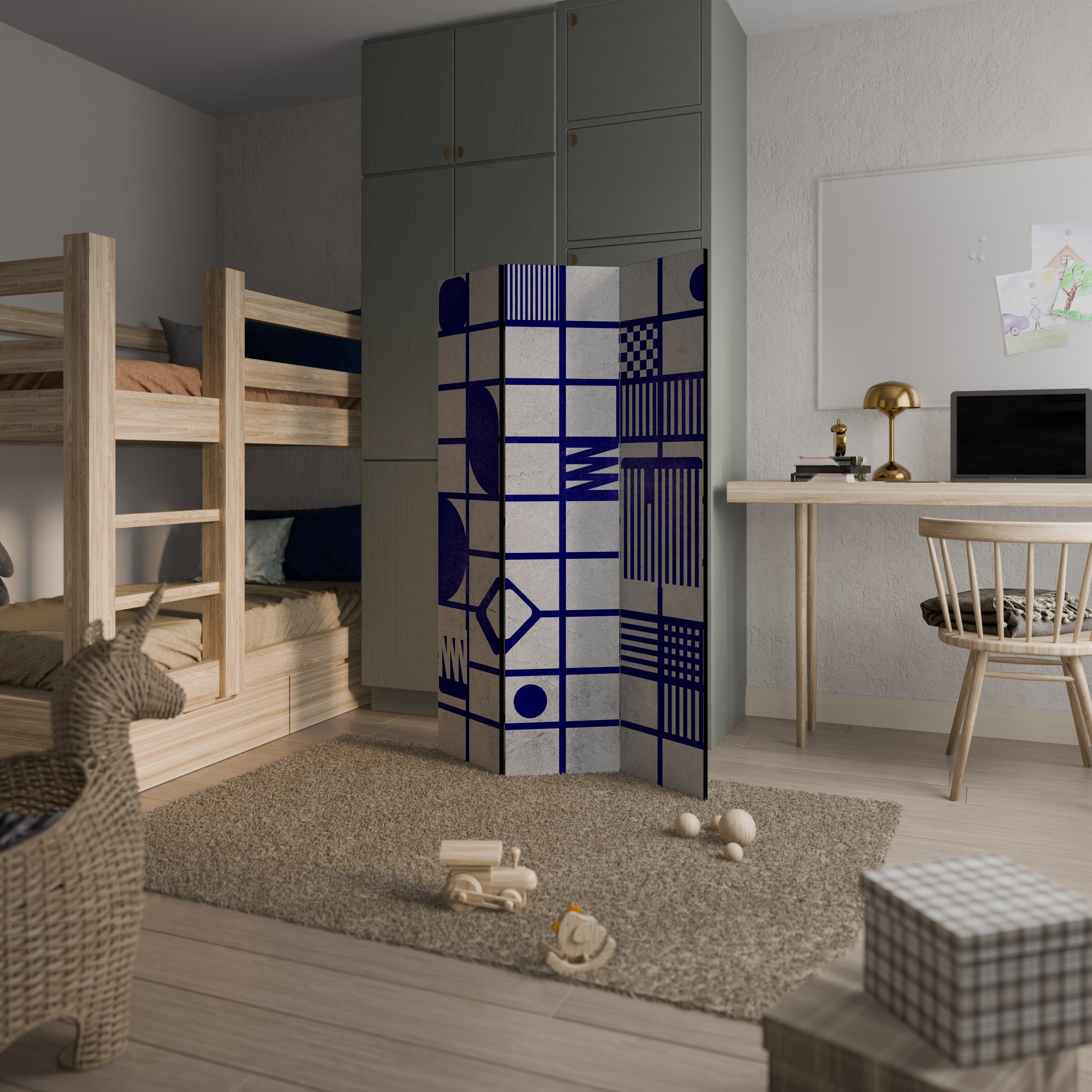 THE RIGHT PLACES 3-Panel Room Divider