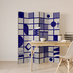 THE RIGHT PLACES Dekorativer Paravent - 4-teilig