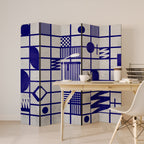 THE RIGHT PLACES Dekorativer Paravent - 5-teilig