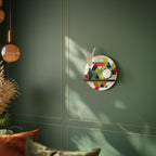 FUTURE SIGN Rundes Kunstregal in Schwarz