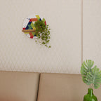 FUTURE SIGN Rundes Kunstregal in Eiche-Optik