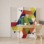 FUTURE SIGN Dekorativer Paravent - 4-teilig