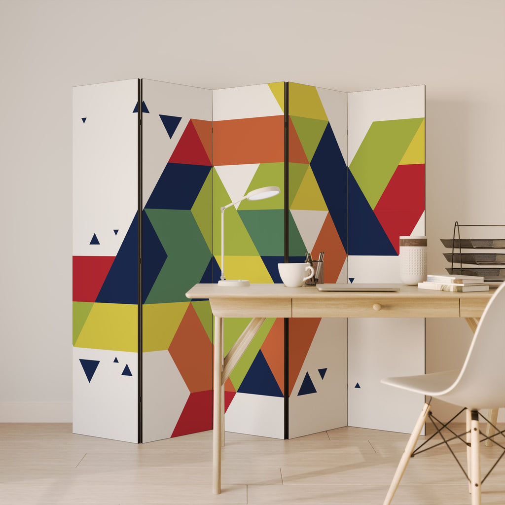 FUTURE SIGN Decorative 5-Panel Room Divider