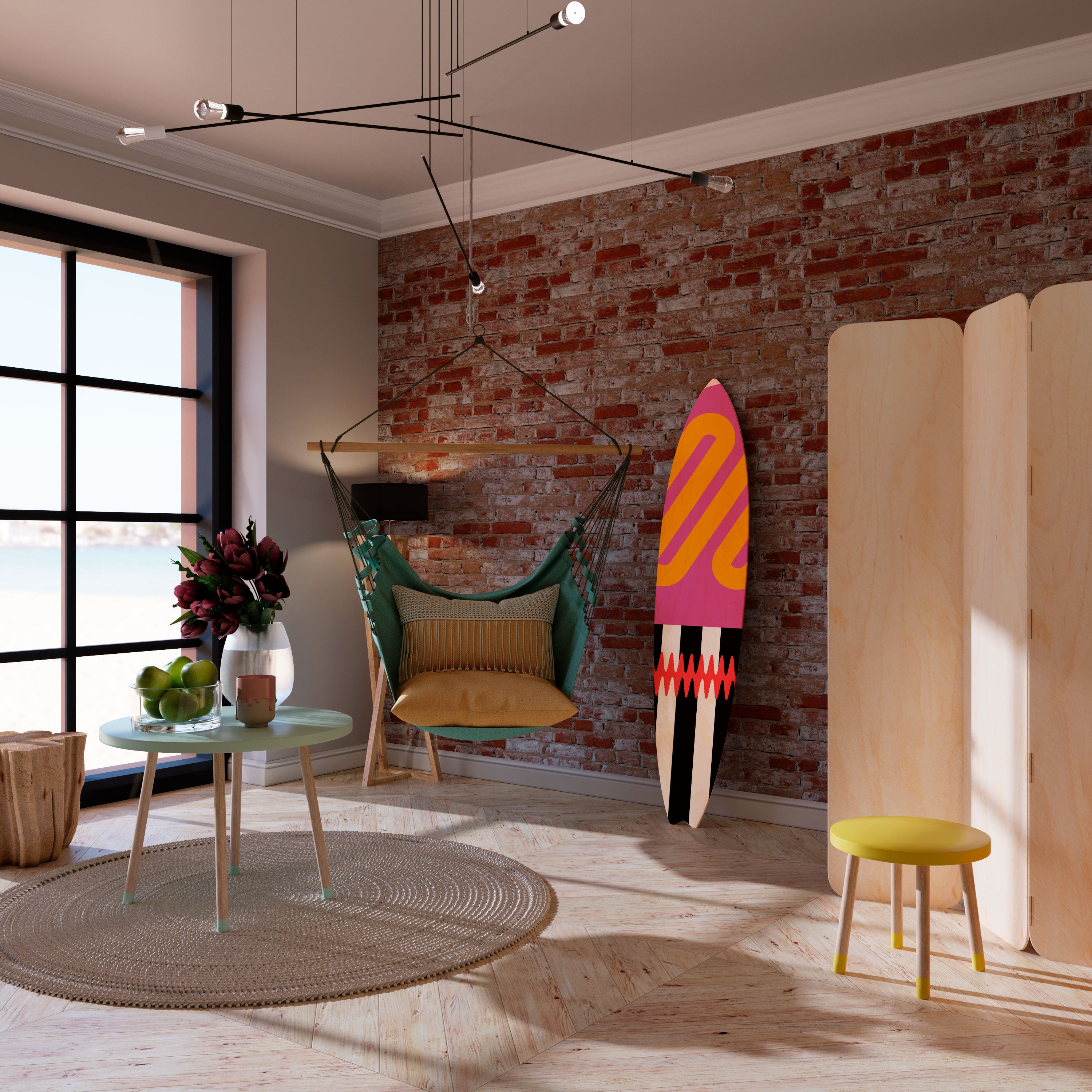 VIVID ART Deko-Surfboard