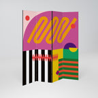 VIVID ART Dekorativer Paravent - 4-teilig