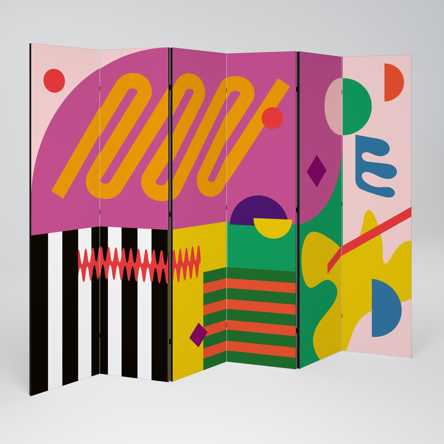 VIVID ART 6-teiliger Paravent