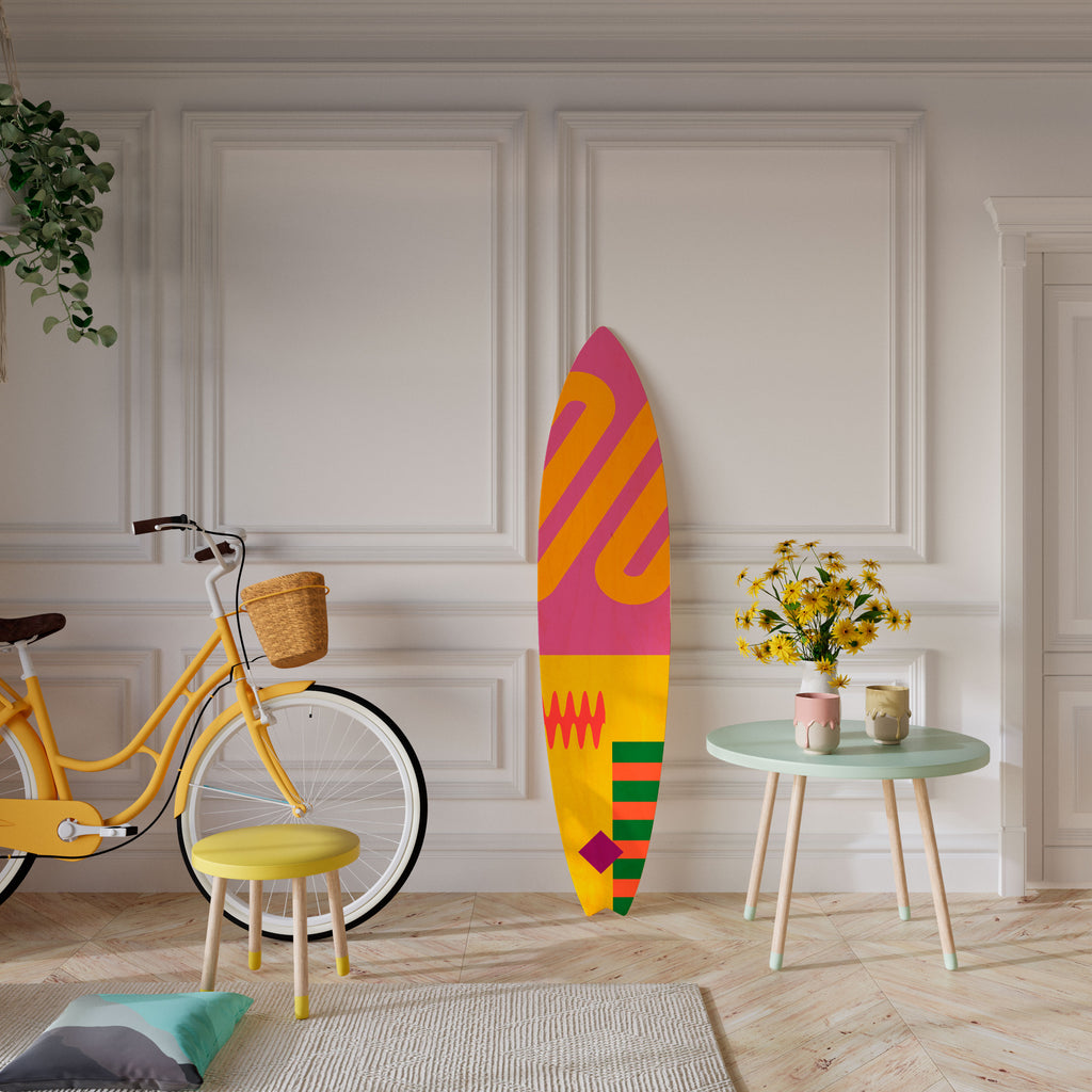 VIVID VIBRATIONS Surfboard Decorative Panel