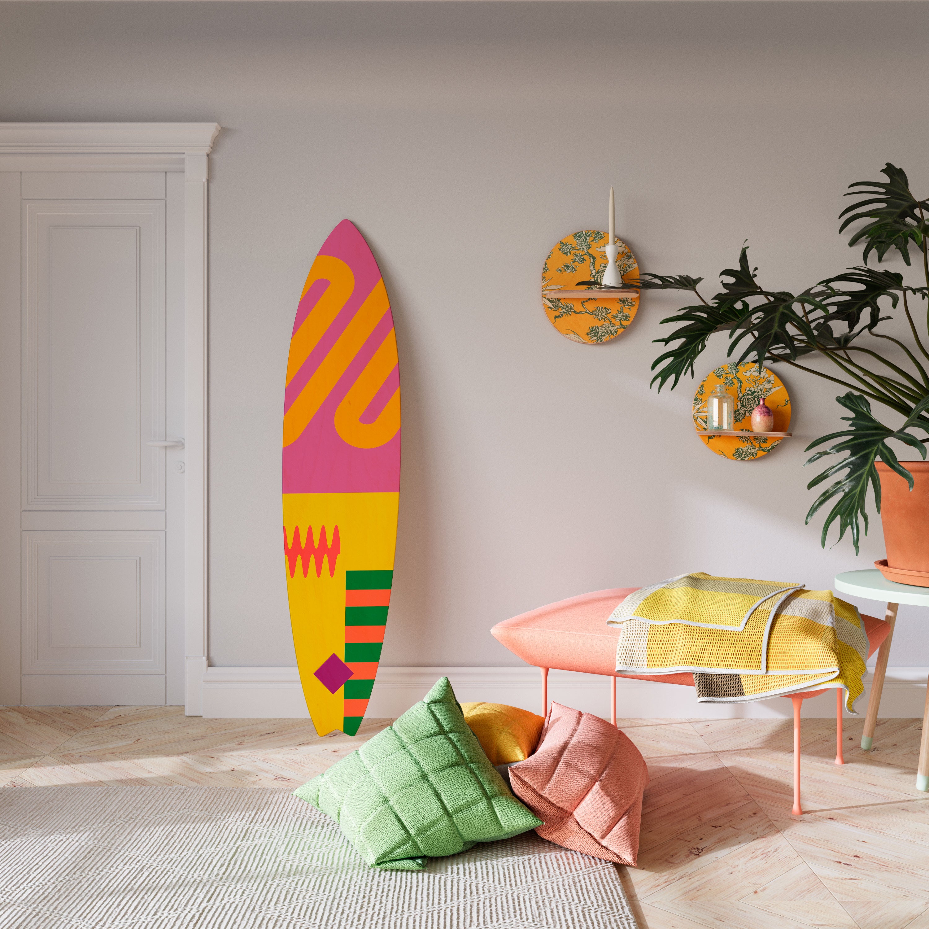 VIVID VIBRATIONS Deko-Surfboard
