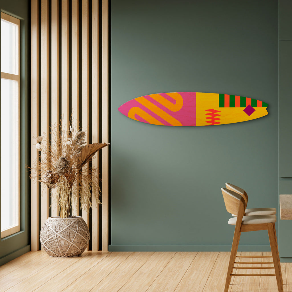 VIVID VIBRATIONS Surfboard Decorative Panel