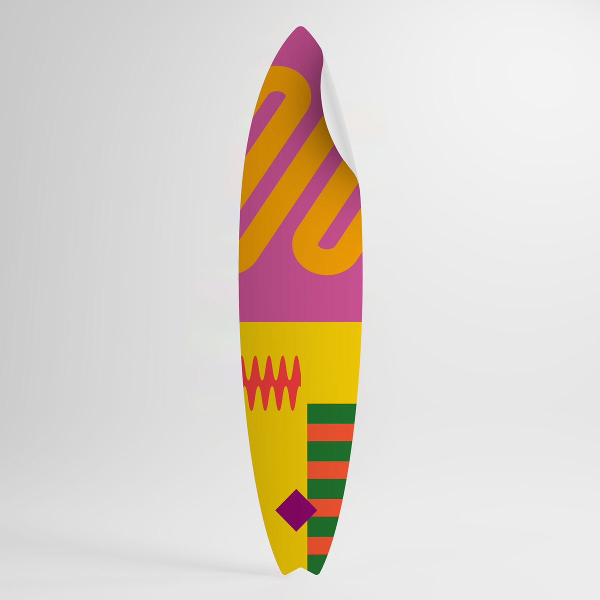 VIVID VIBRATIONS Surfboard-Wandsticker