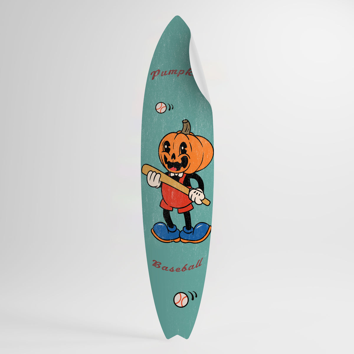 PUMPKIN BASEBALL Surfboard-Wandsticker