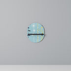 PATHS TO HAPPINESS Oval Art Shelf In Black Finish