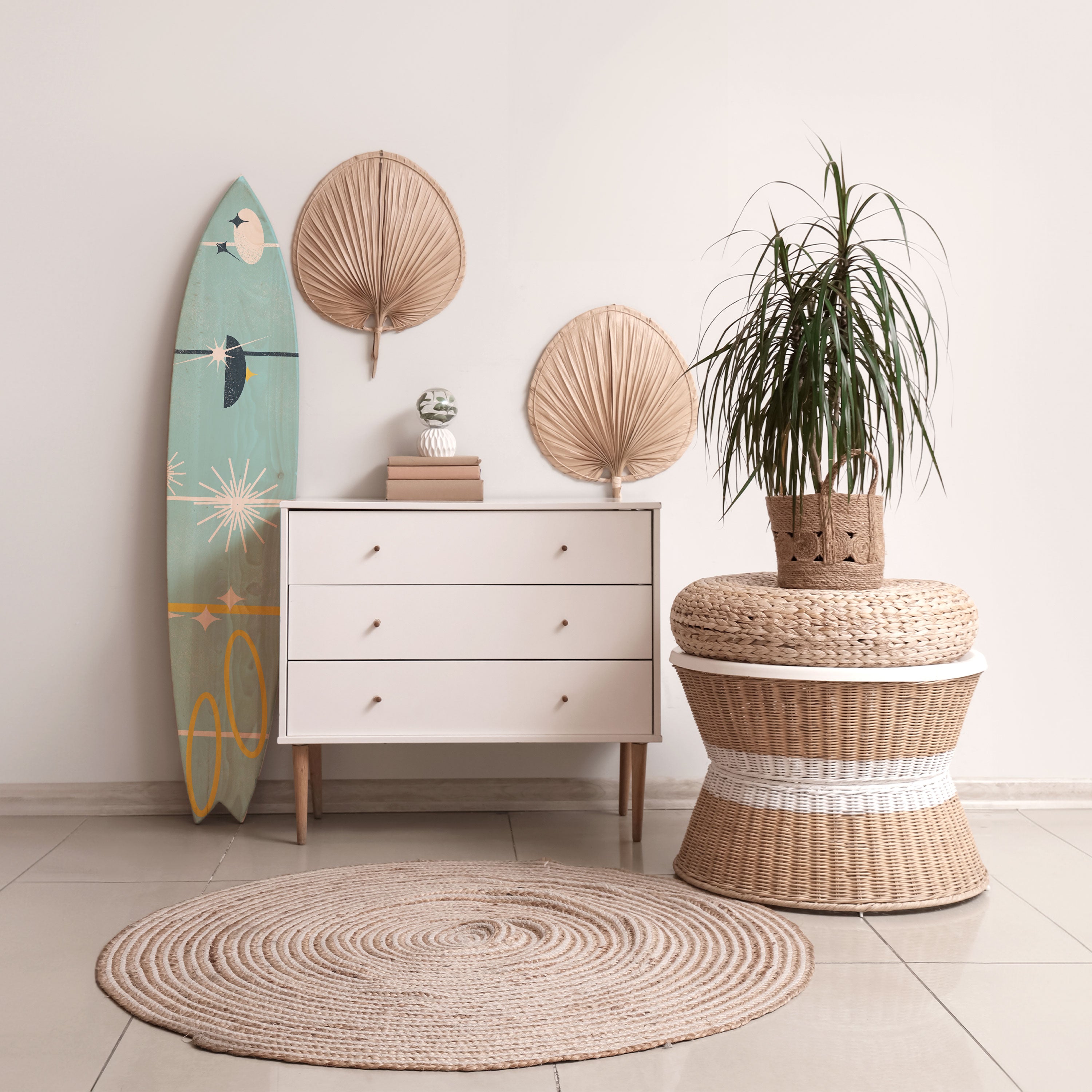 PATHS TO HAPPINESS Deko-Surfboard