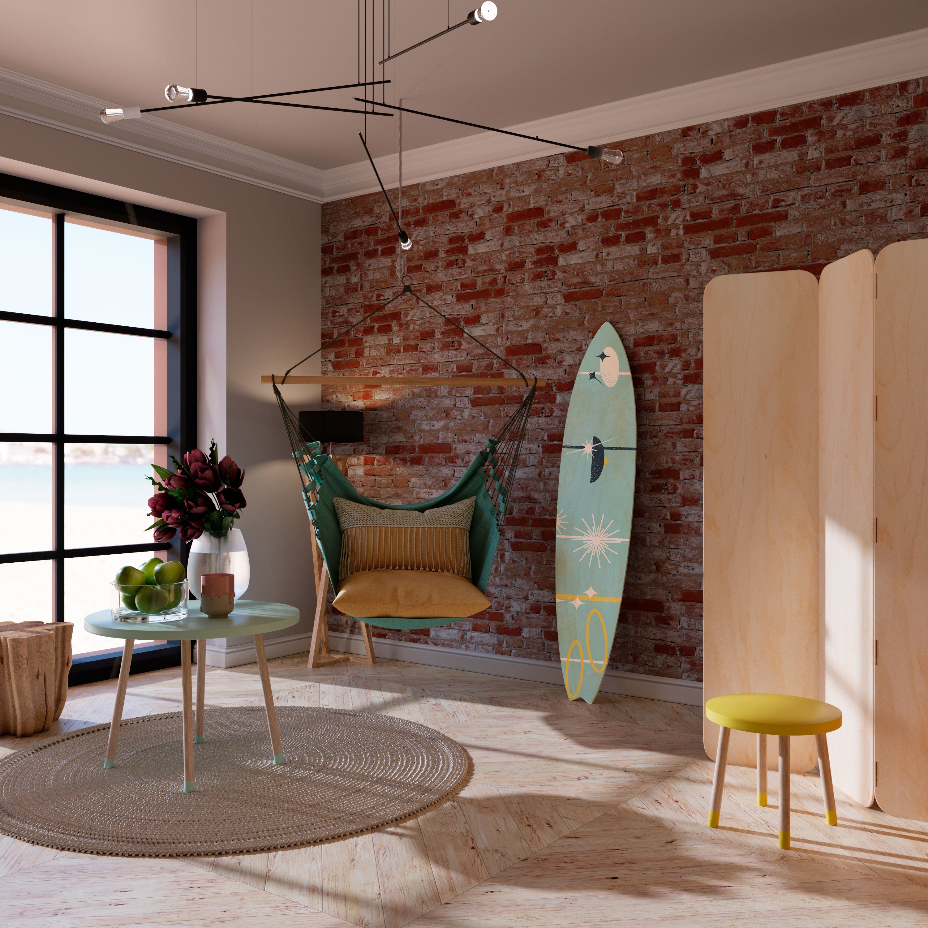PATHS TO HAPPINESS Deko-Surfboard
