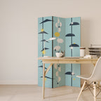 PATHS TO HAPPINESS Dekorativer Paravent - 3-teilig