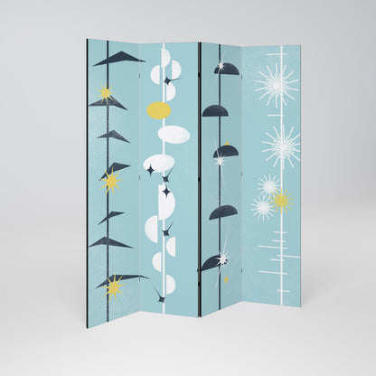 PATHS TO HAPPINESS 4-Panel Room Divider