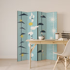 PATHS TO HAPPINESS 4-Panel Room Divider