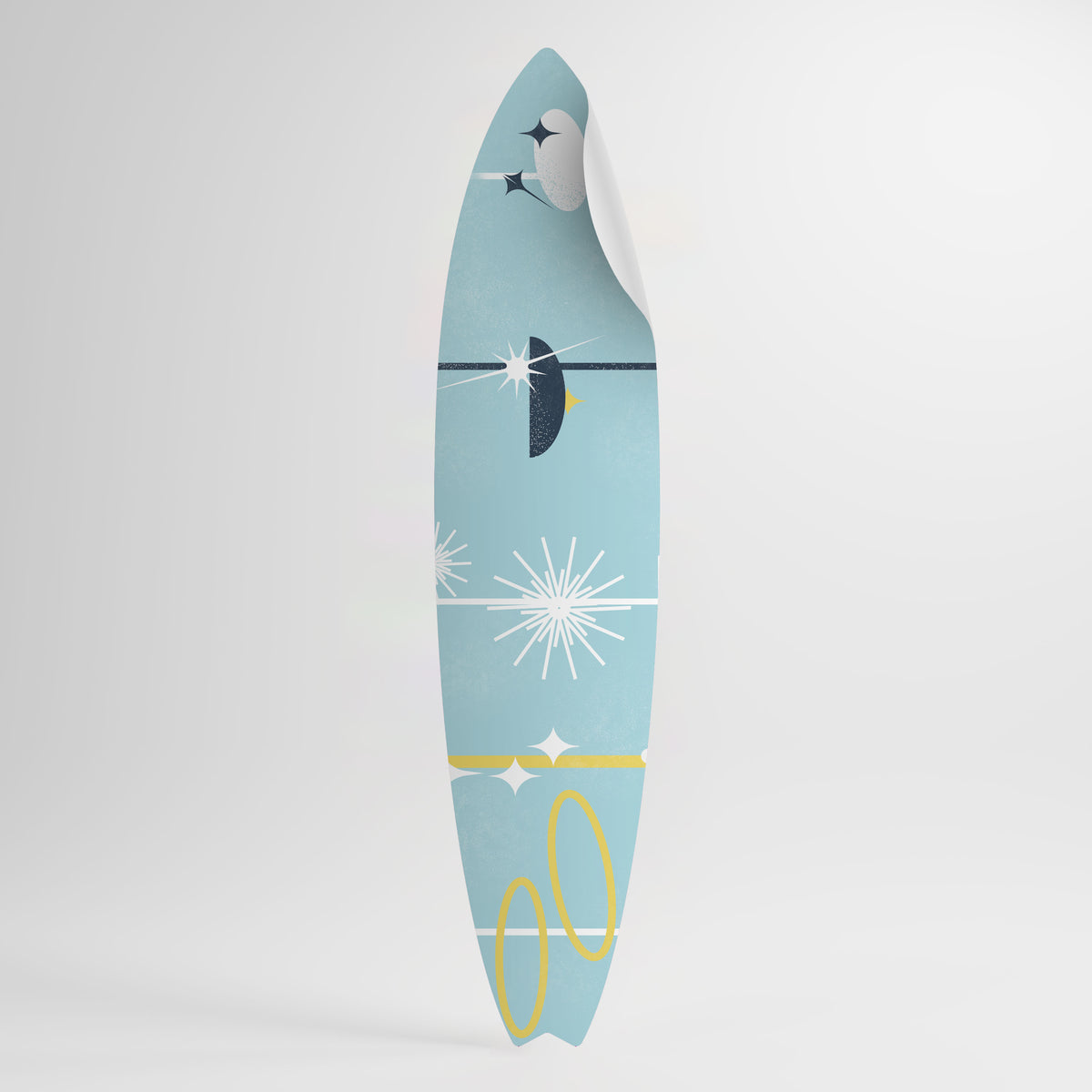 PATHS TO HAPPINESS Surfboard-Wandsticker