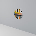 INTERSTELLAR VIBES Ovales Kunstregal in Schwarz