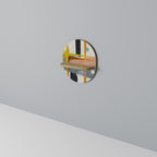 INTERSTELLAR VIBES Ovales Kunstregal in Eiche-Optik