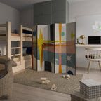 INTERSTELLAR VIBES Dekorativer Paravent - 5-teilig